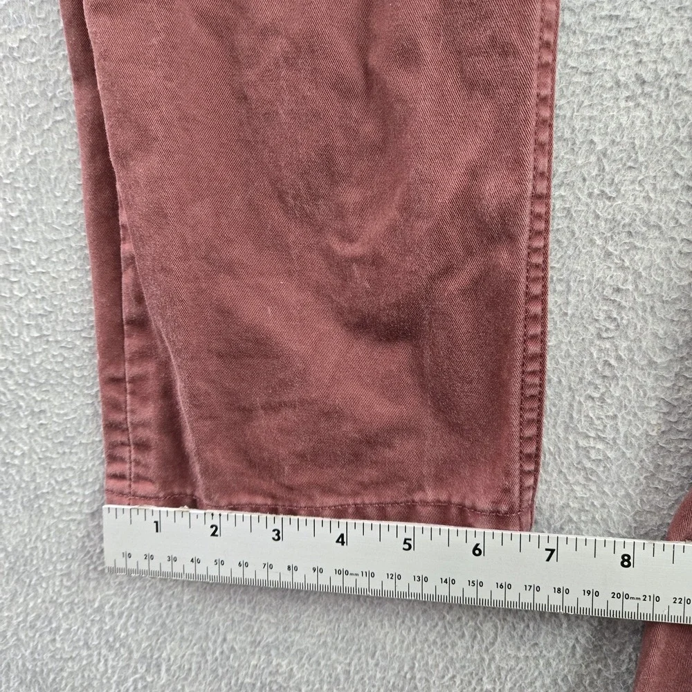 Levi's Men Pants 31X30 Red Tapered Cotton Mid‎ Rise Pocket Adult Casual